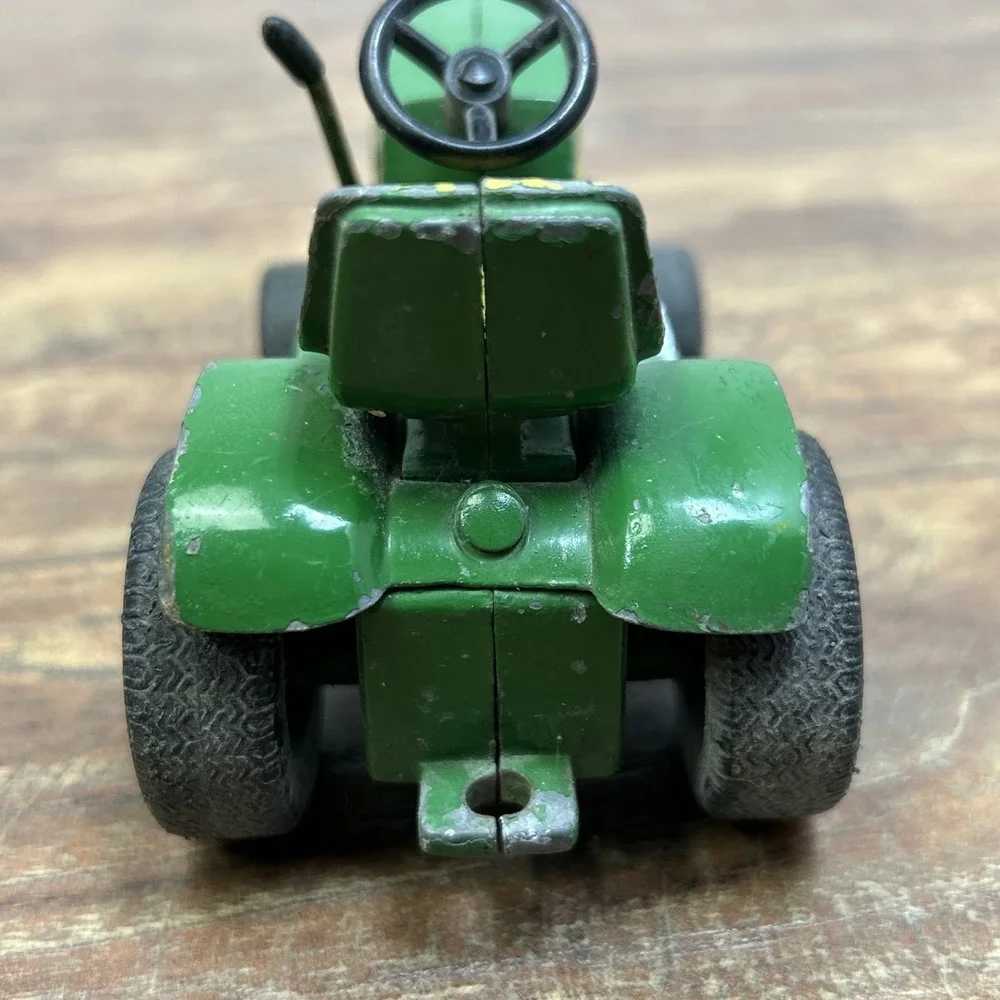 Vintage 1960's 70's Ertl John Deere 140 Lawn Garden Tractor W/ Dump Cart 1:16